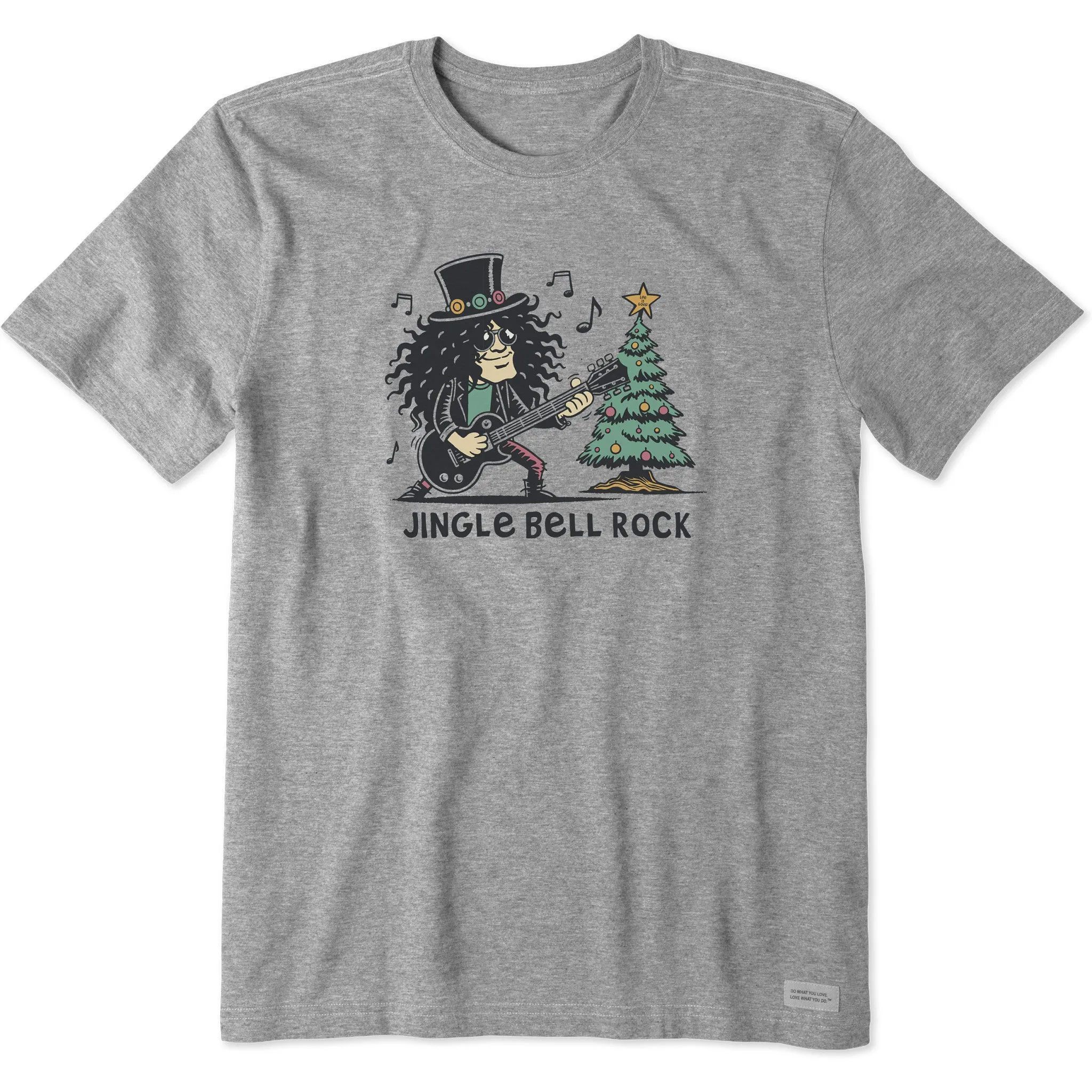 Perfect for Workouts Men's Jingle Bell Rock Short Sleeve Crusher Tee
