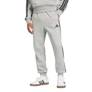 ComfortFit Adidas Essential 3 Stripes Fleece Pants Gray