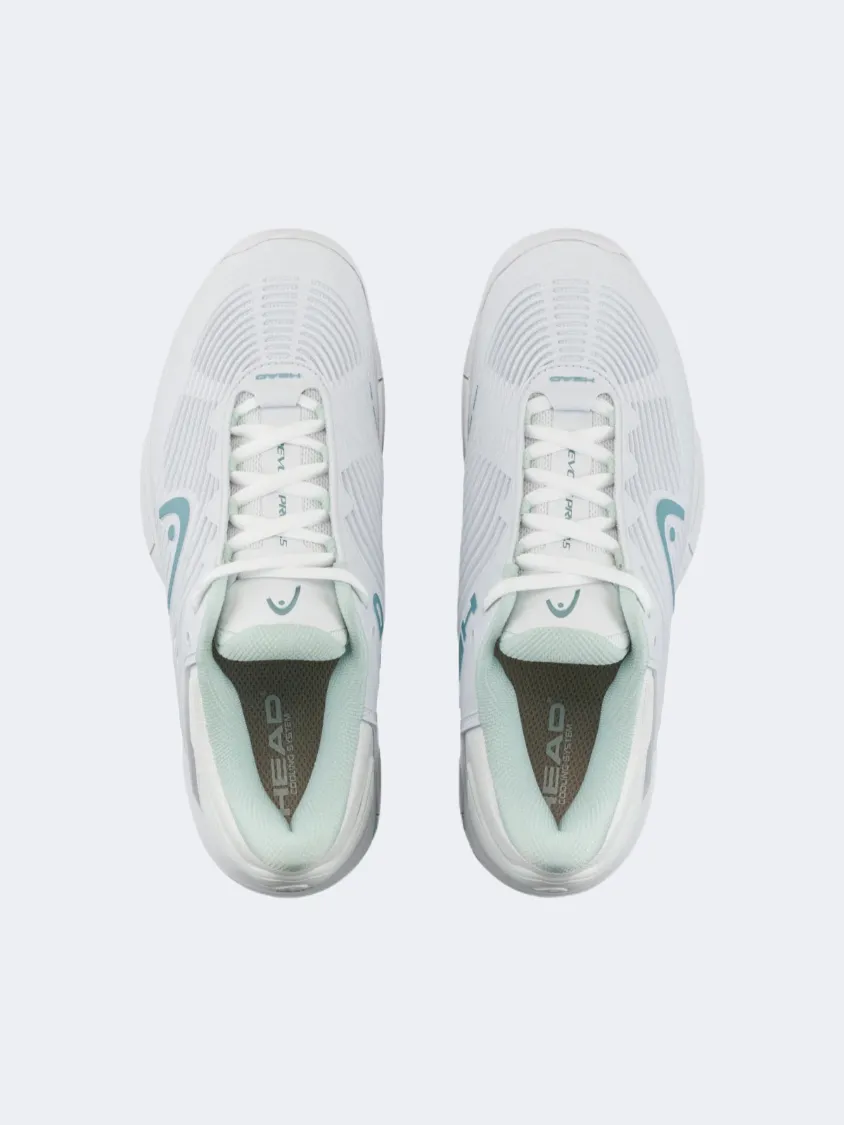 Head Revolt Pro Women Tennis Shoes White/Aqua Easy Wear