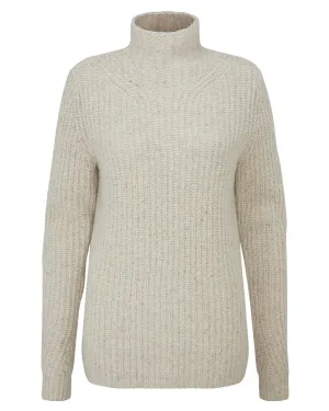 Hooded Neckline Option Multi Directional Stretch Alan Paine Womens Ava Chunky Half Cardigan Stitch Jumper