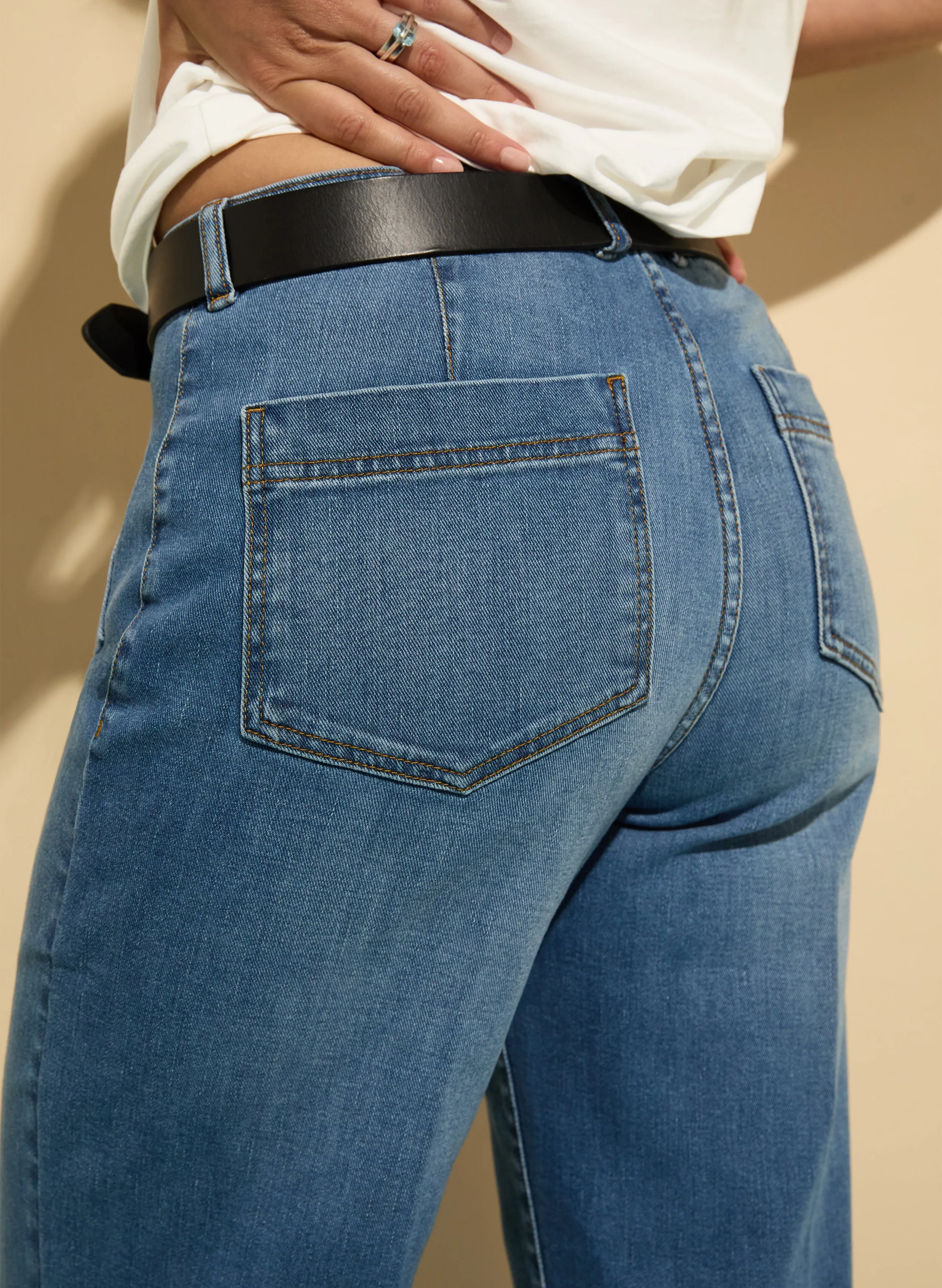 Family Style Luxury Neutral Daily Wear Adult Fashion Robyn?Organic Cotton Stretch Jeans