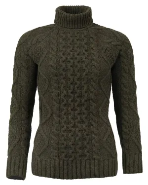Laksen Knightsbridge Cableknit Rollneck Layered Look Warm Classic