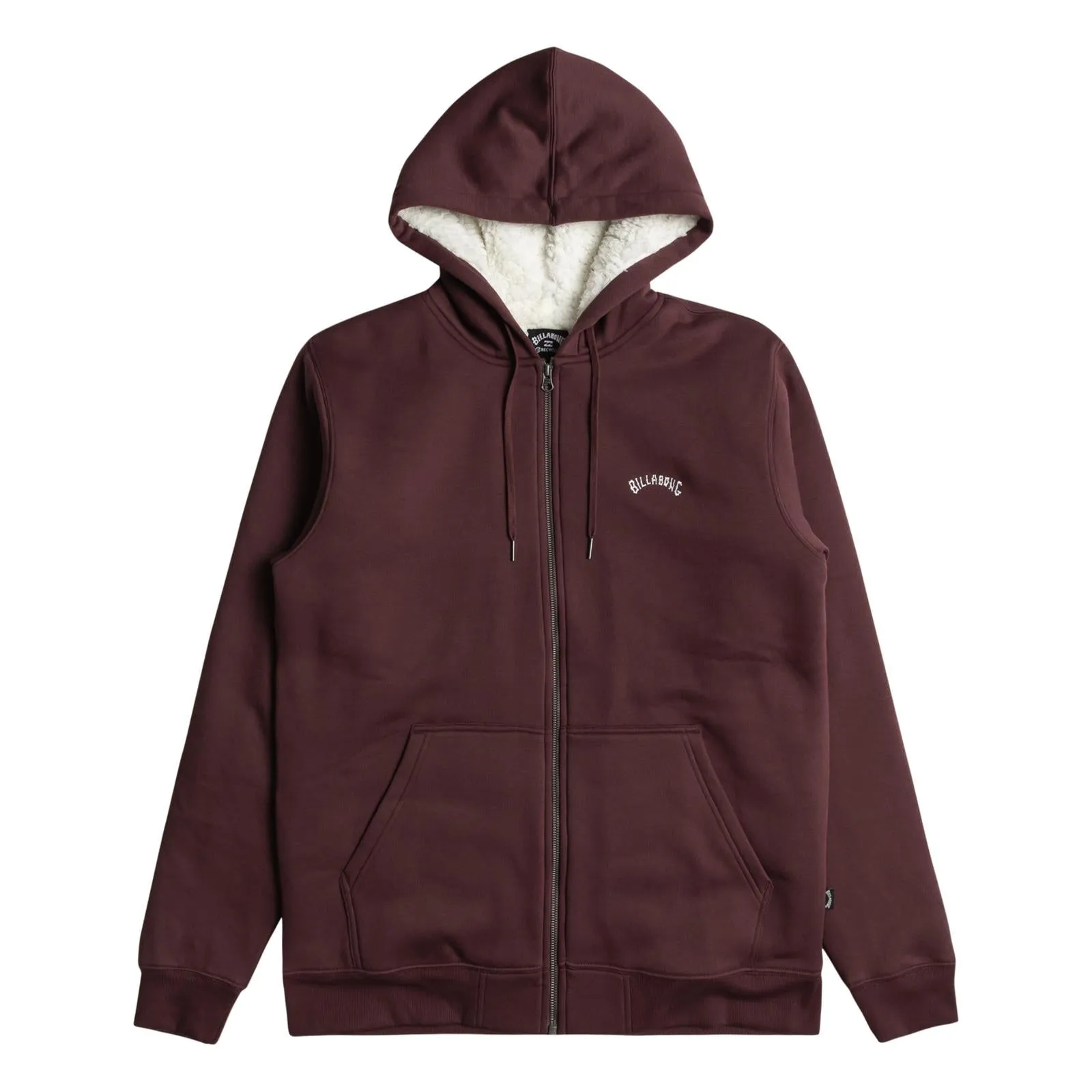 Billabong Mens Full Arch Sherpa Zip Up Fleece Lined Hoodie Hoody Hooded Jumper Bright Hue Animal Print