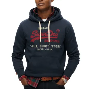 Superdry Mens Vintage Logo Heritage Relaxed Hoodie High-Quality Fabric