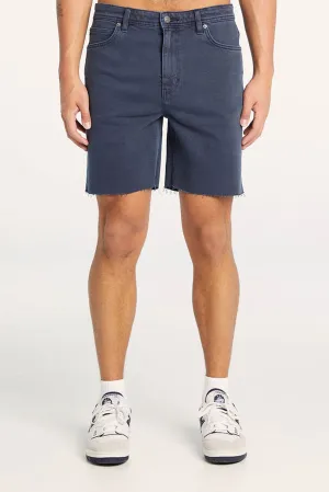 No Pressure Breathable Material L-Two Short Smoke Blue