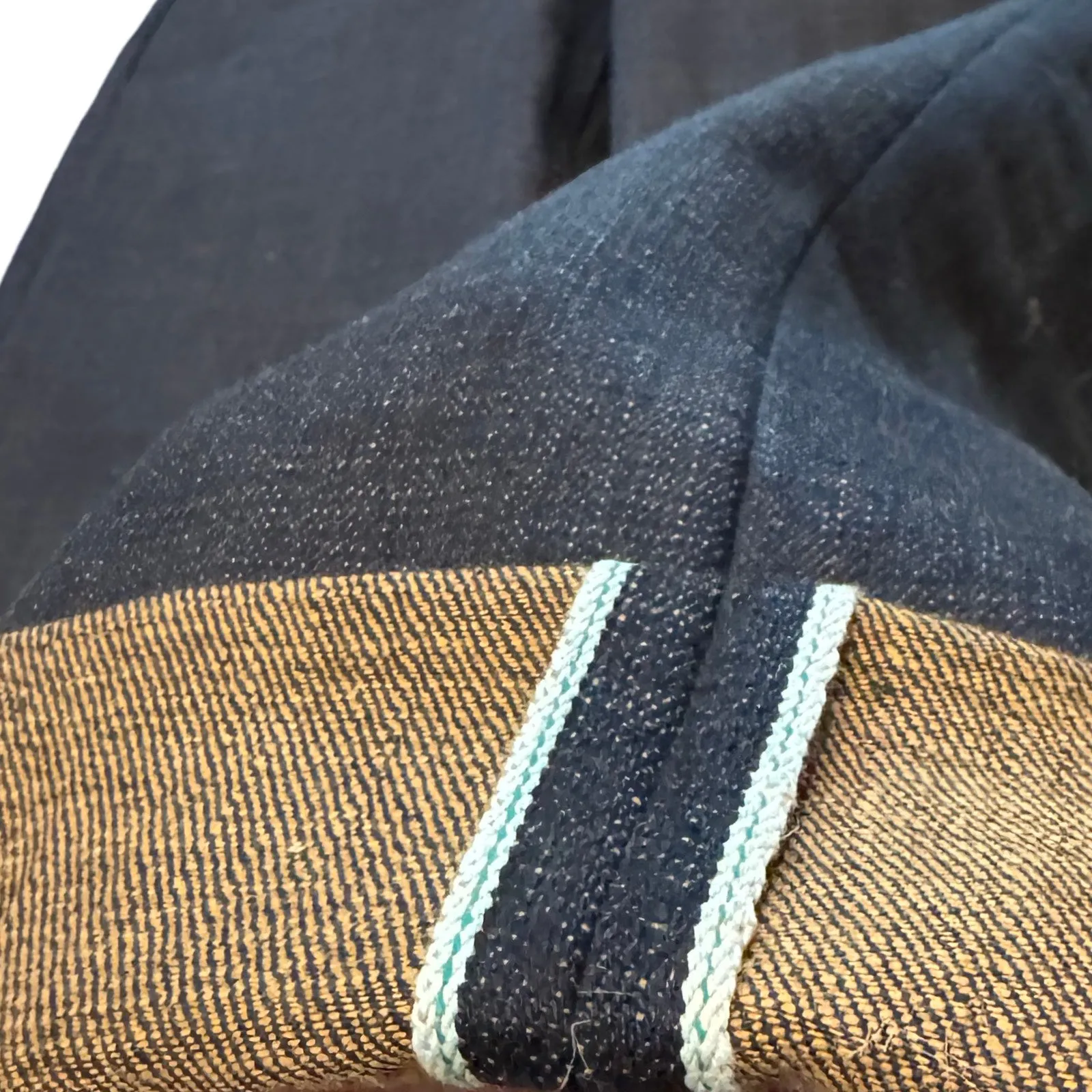 City Walk Comfy Weekend Getaway Artist Vibe Everyday Left Field X Cowboy Crust  15.5 oz Indigo/Kakishibu Buckle Back denim jeans