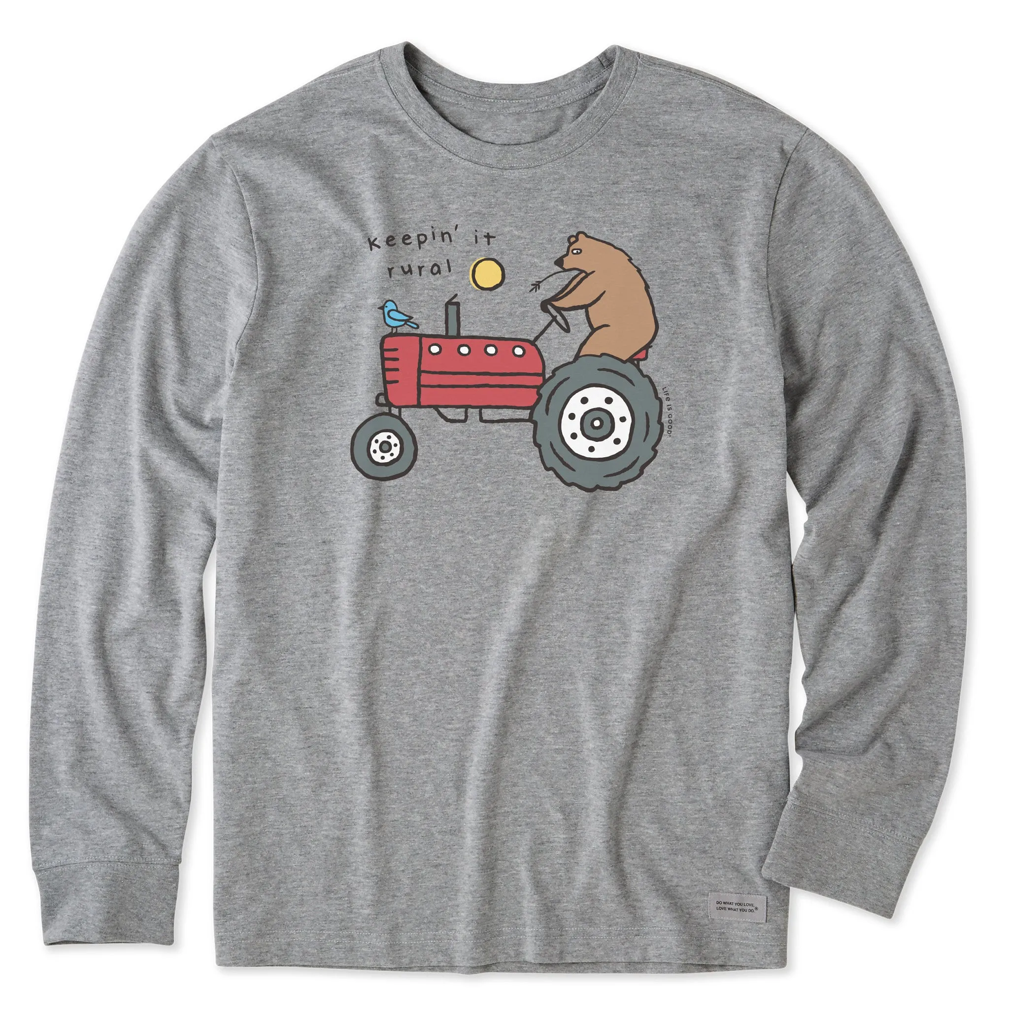 Men's Keepin' it Rural Tractor Long Sleeve Crusher Tee Casual Comfort Wear
