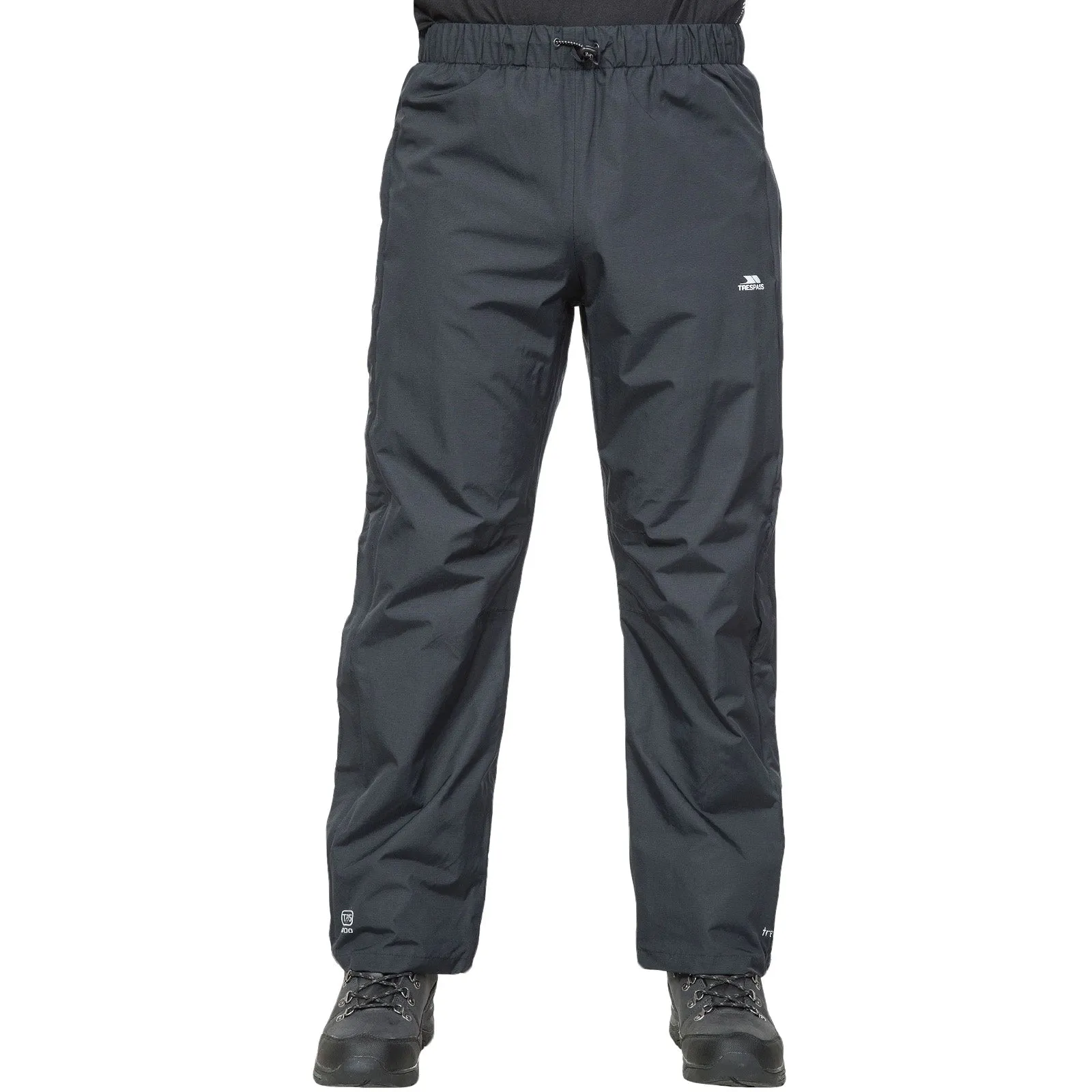 Trespass Purnell Waterproof Trousers - Black luxe feel Heat Control