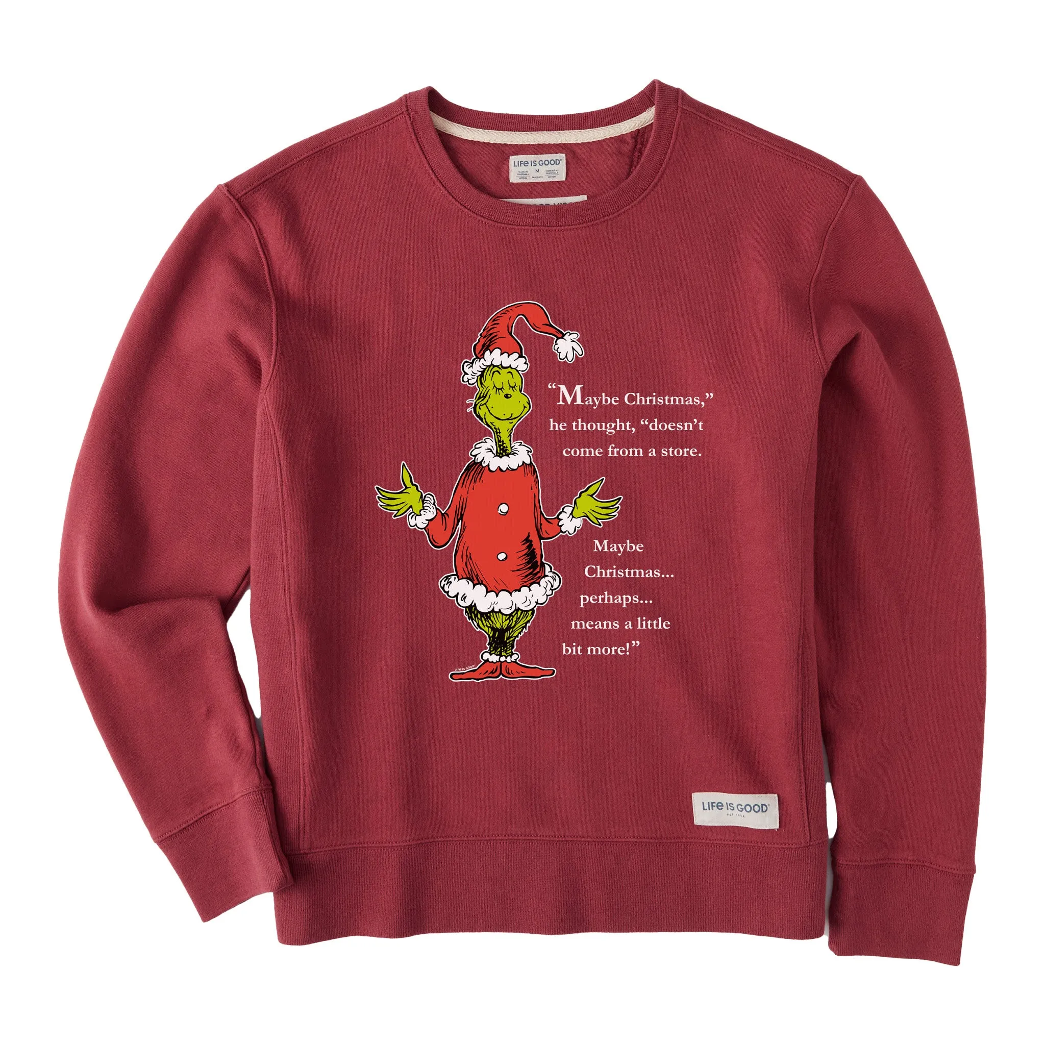 Silk Women's Grinch Meaning of Christmas Simply True Crew