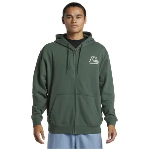Quiksilver Mens Graphic Zip Up Hoodie bead accents