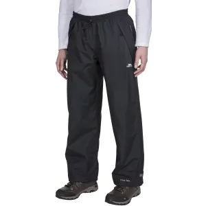 Trespass Mens Toliland Waterproof Trousers - Black Abrasion Resistant Surface WindResistantMaterial