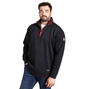 D555 Mens Leicester Big & Tall Half Zip Sweatshirt Street Relaxed