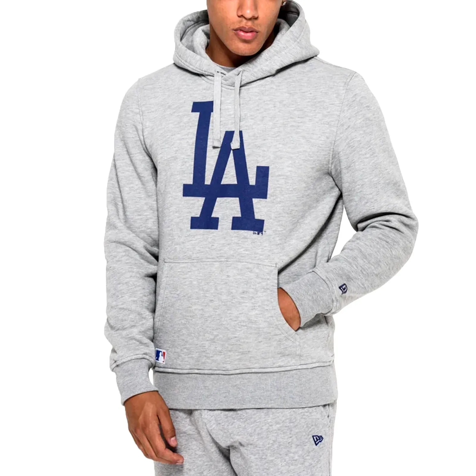 New Era LA Los Angeles Dodgers MLB Team Hoodie - Grey Timeless Layer