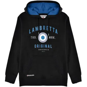 Sporty Comfort Relaxed Essentials Lambretta Mens Original Target Print Hoodie