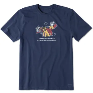 dry cleanable Men's Jake & Rocket Right Thing To Do Short Sleeve Tee