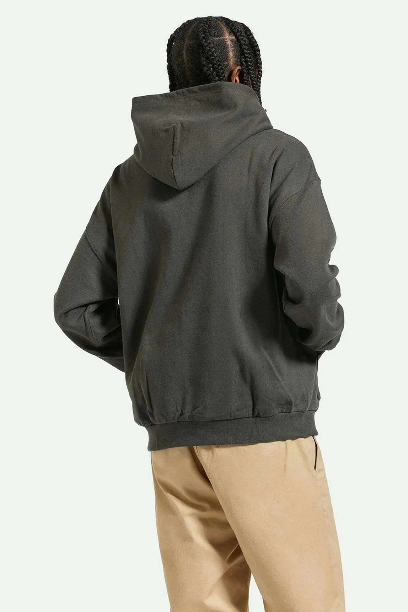 Embroidered Heavy Weight Hood Washed Black product shiny sparkle Layered Fit