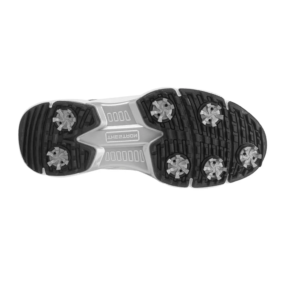 Breath Ease Swift Control Ask Echo  G617 Men's Professional Spikes Golf Shoes / White-Black