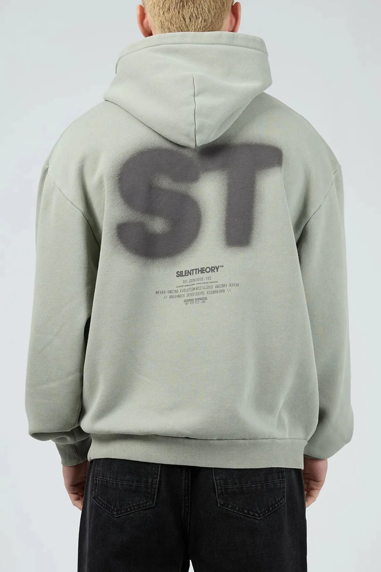 Comfortable Fashion Street Essential Evolution Blur Hood Grey