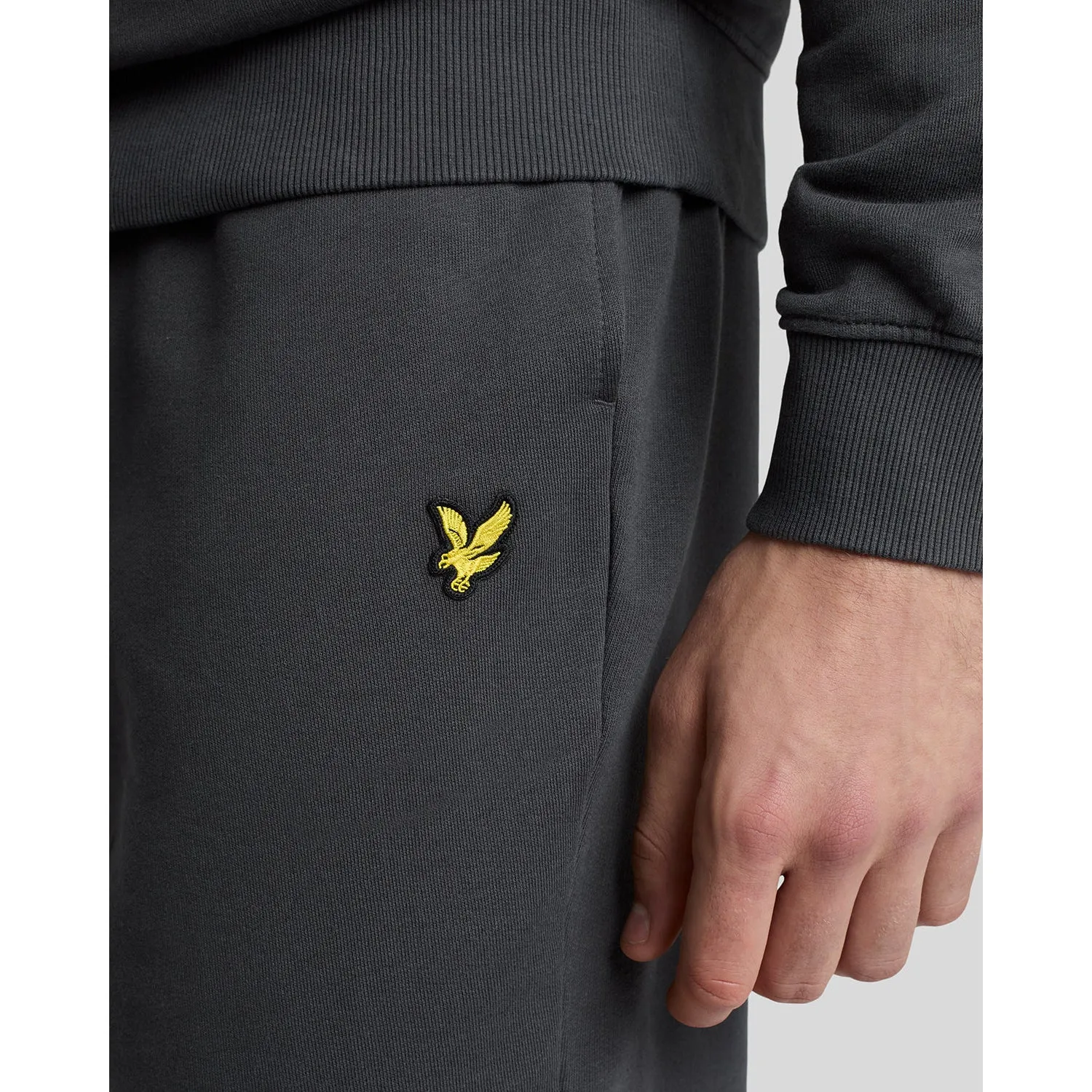 Lyle & Scott Sweat Golf Shorts - Gunmetal Retro Style outdoor concert style