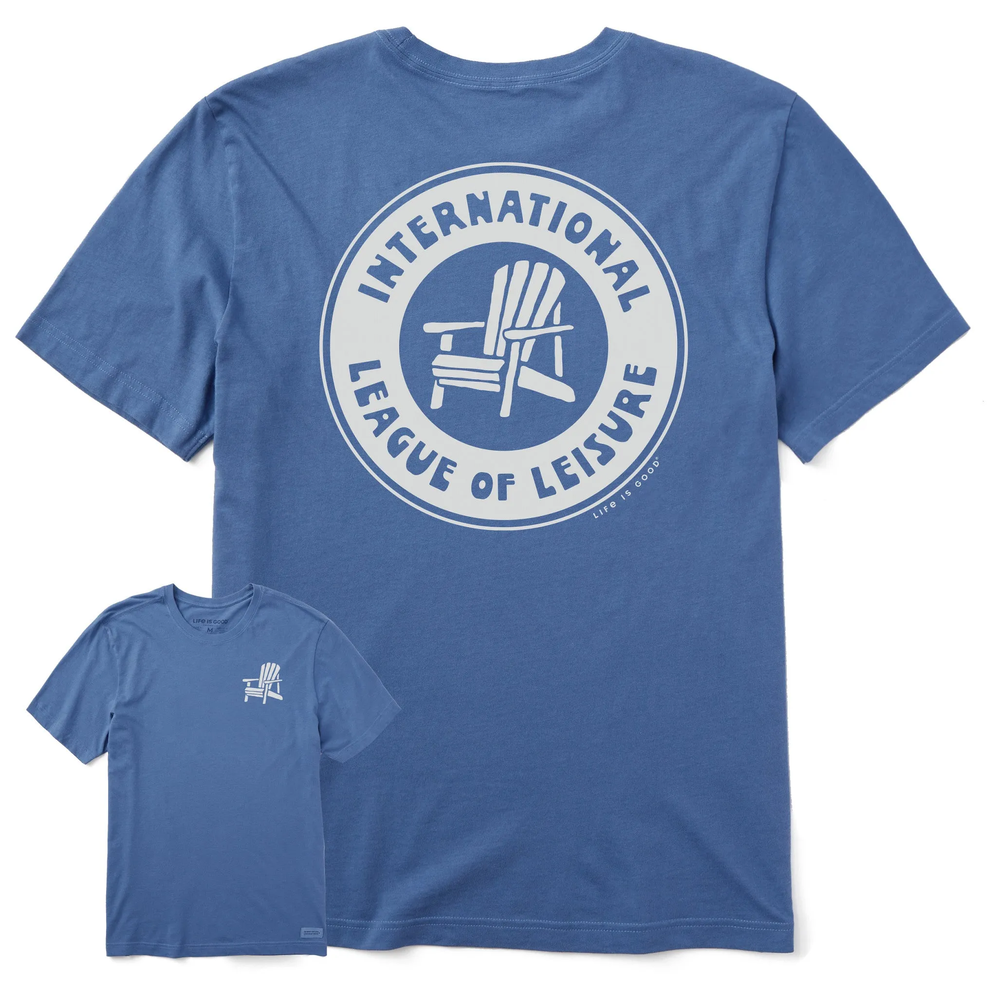 Men's International League of Leisure Short Sleeve Tee Playful Design