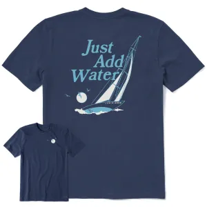 Men's Just Add Water Sunset Sail Short Sleeve Tee Quick Comfort Wear