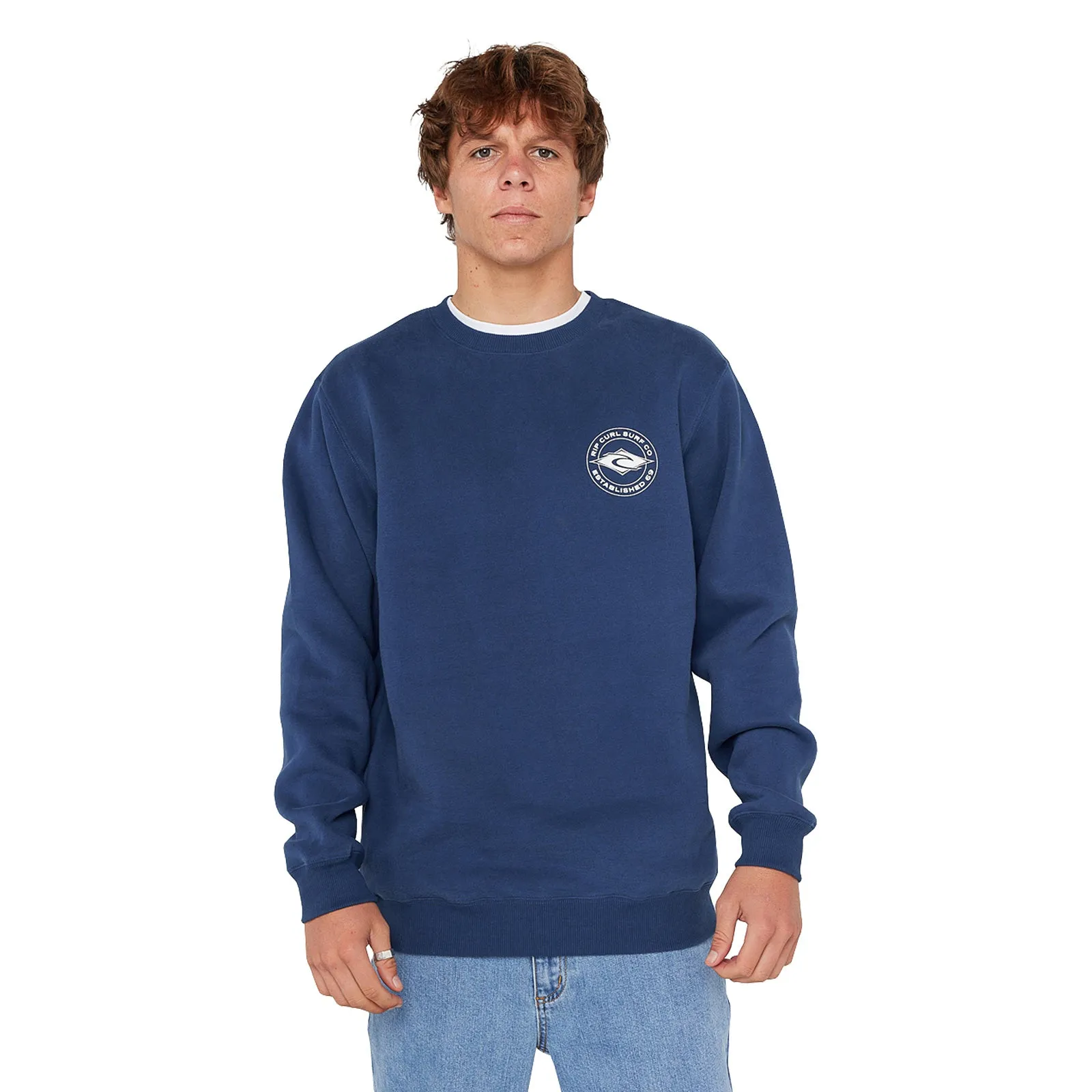 Rip Curl Mens Staple Crew Neck Graphic Logo Sweatshirt product neutral versatility