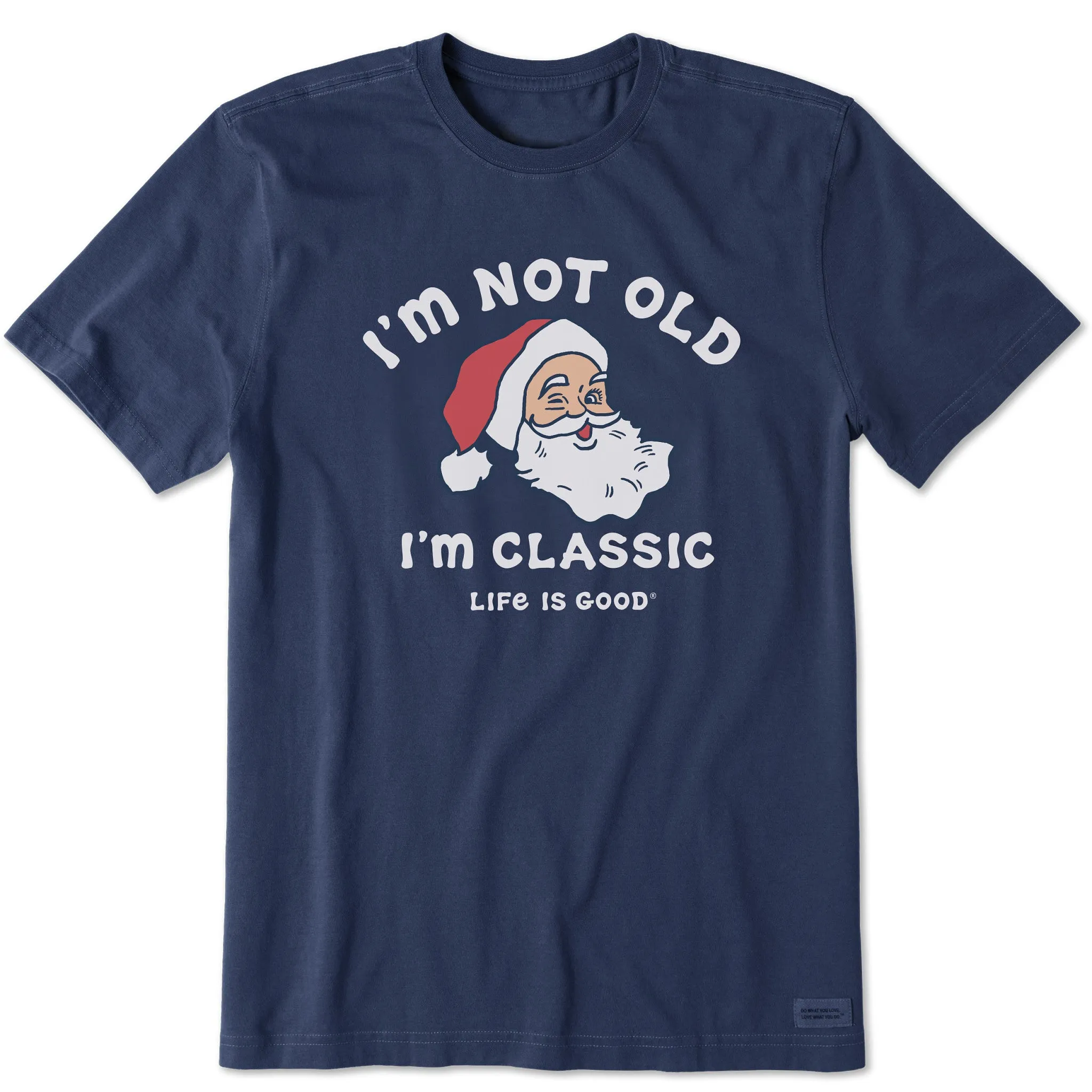 Casual Comfort Layer Men's I'm Classic Santa Short Sleeve Crusher Tee