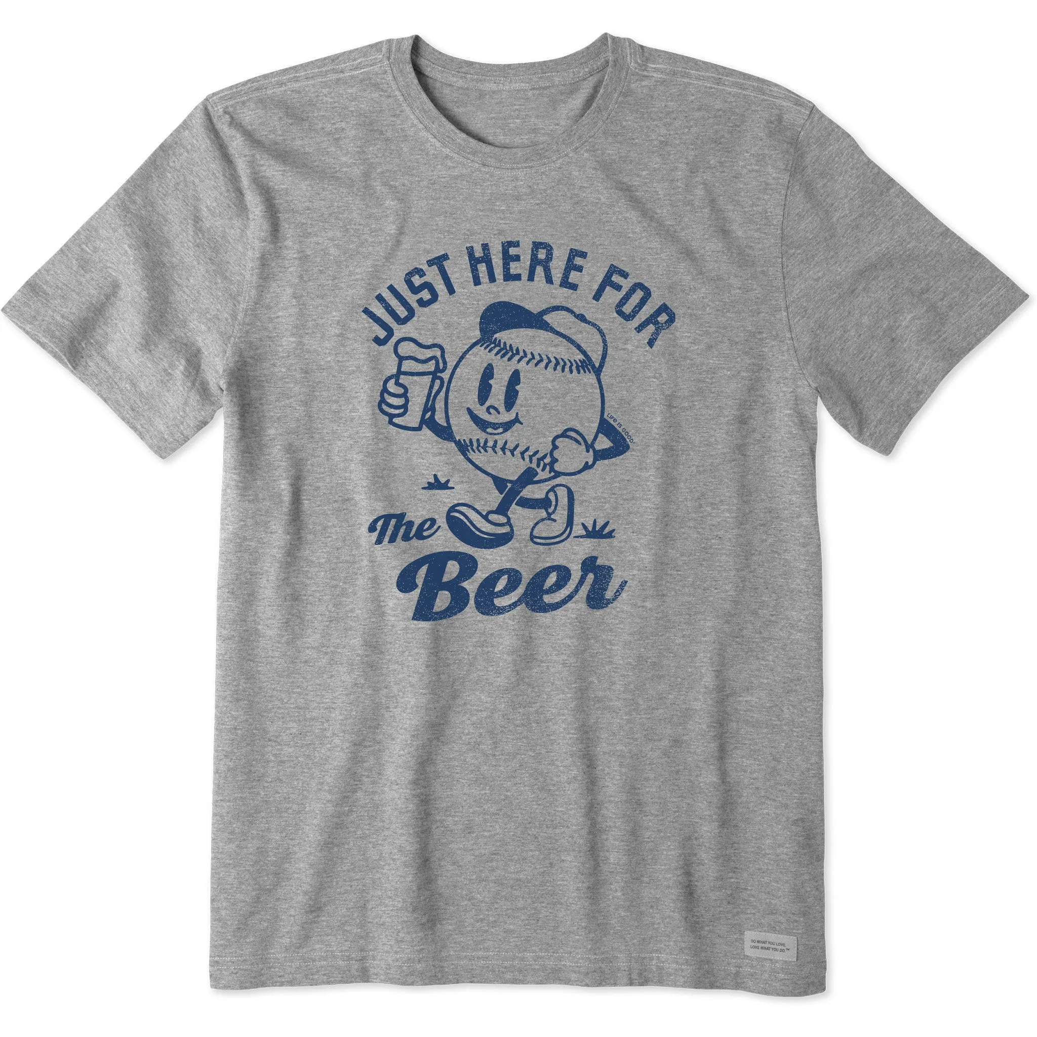 Men's Just Here for the Beer Baseball Short Sleeve Tee men's clothing