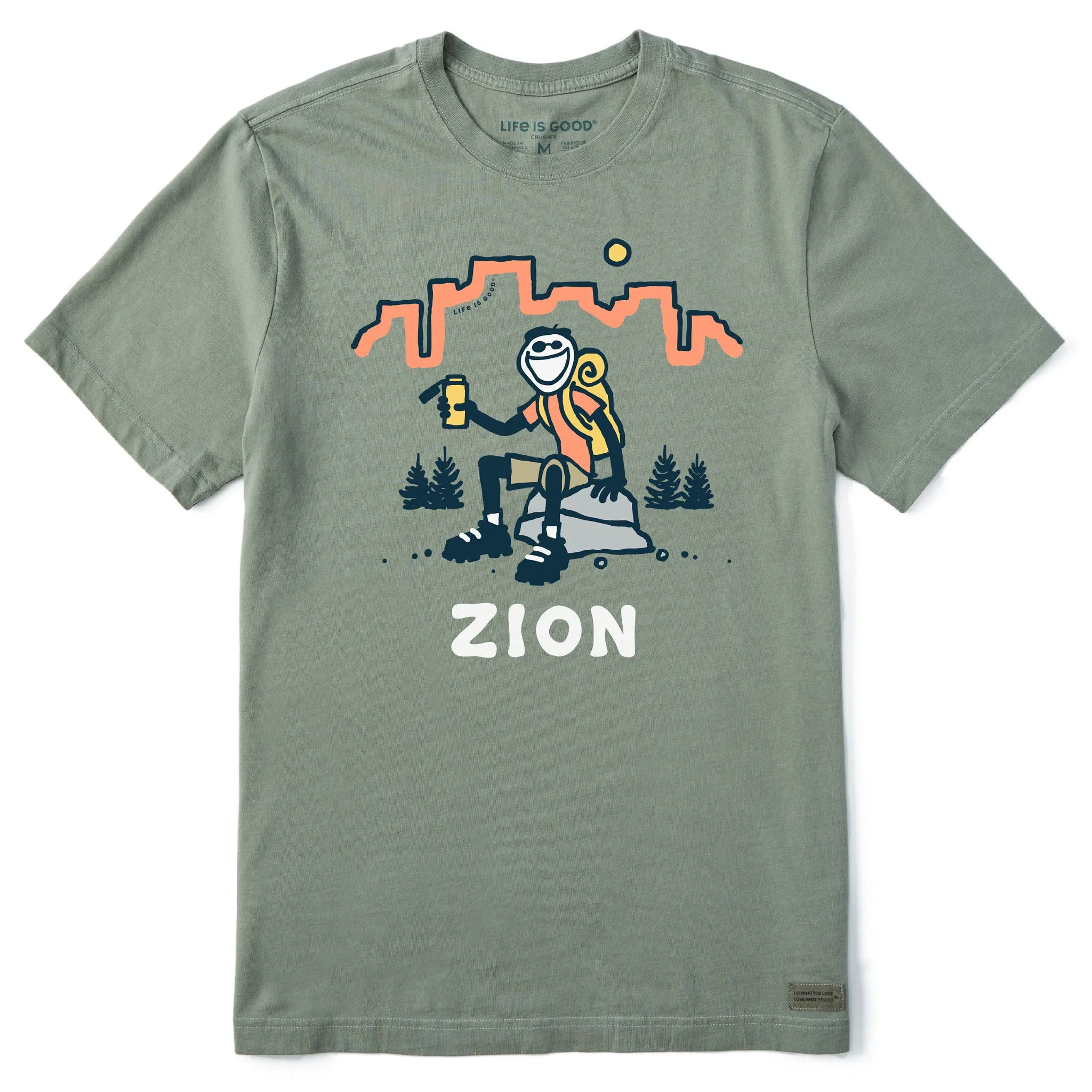 Men's Jake Zion National Park Short Sleeve Crusher Tee AntiStaticLining