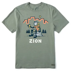 Casual Performance Informal charm Men's Jake Zion National Park Short Sleeve Crusher Tee