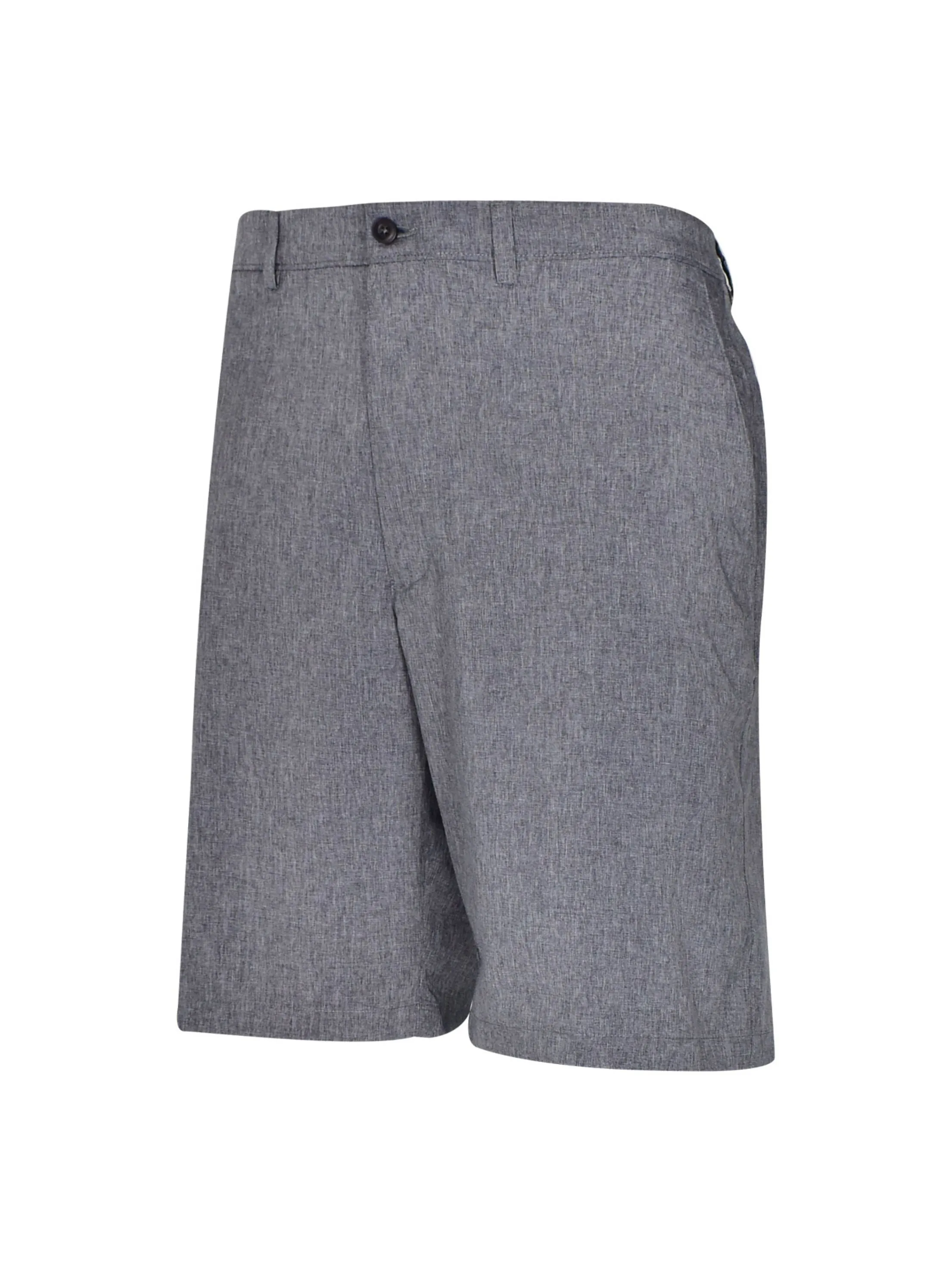 Holiday Gift Men's Heather Flat Front Golf Short with Active Waistband,Grey