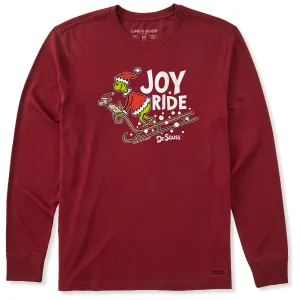 Date night outdoor concert Men's Joy Ride Grinch Long Sleeve Crusher Tee