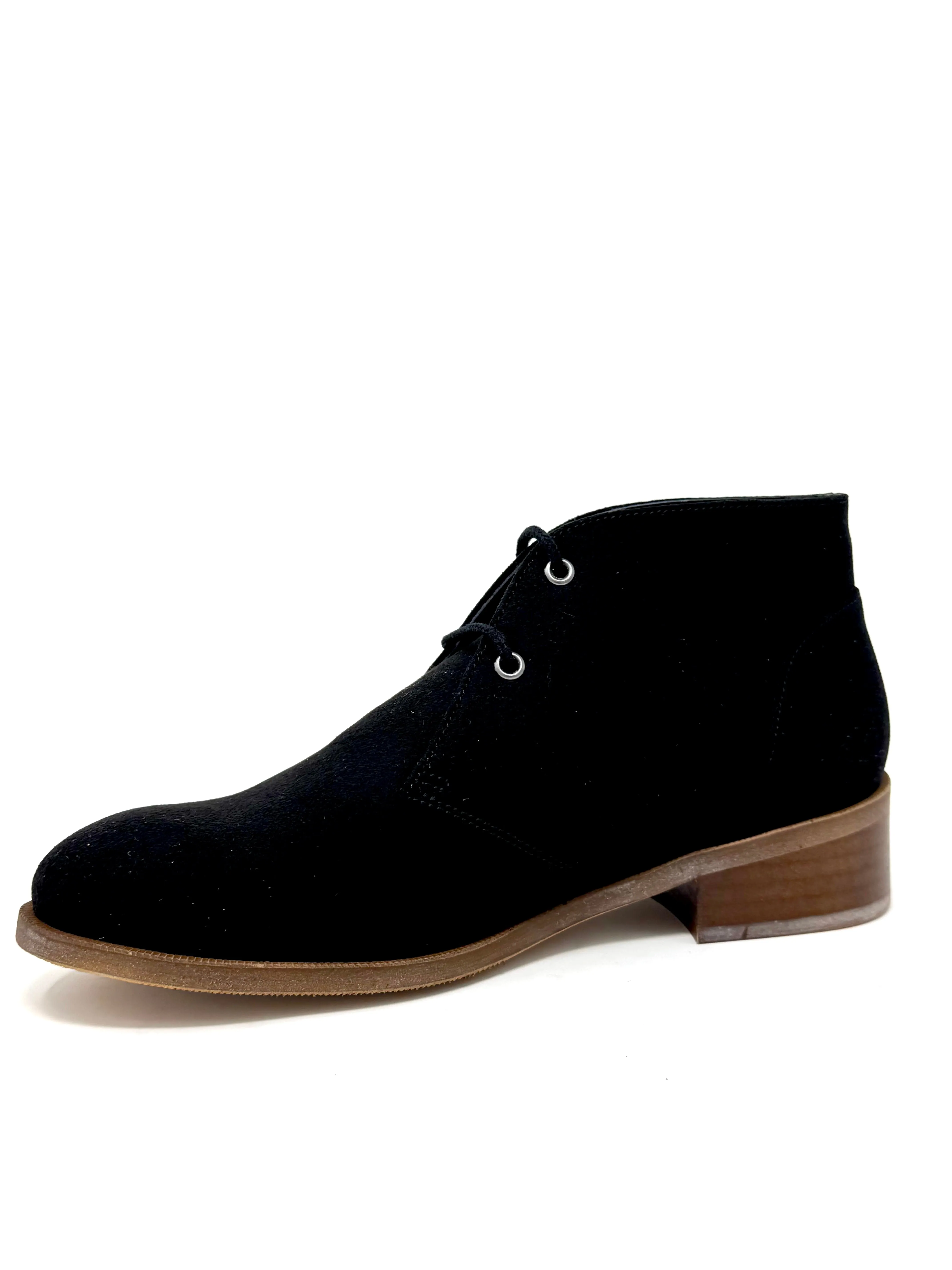 Stable Support Nature Lover Quick Drying Rough Trail Hiker Katie Bootie in Black Suede from Novacas