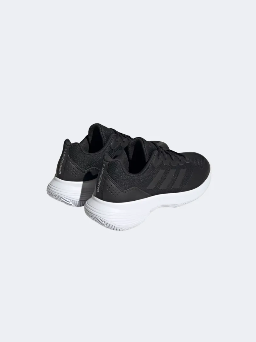 Adidas Gamecourt 2.0 Women Tennis Shoes Black/Silver Metalic Global Cool Work