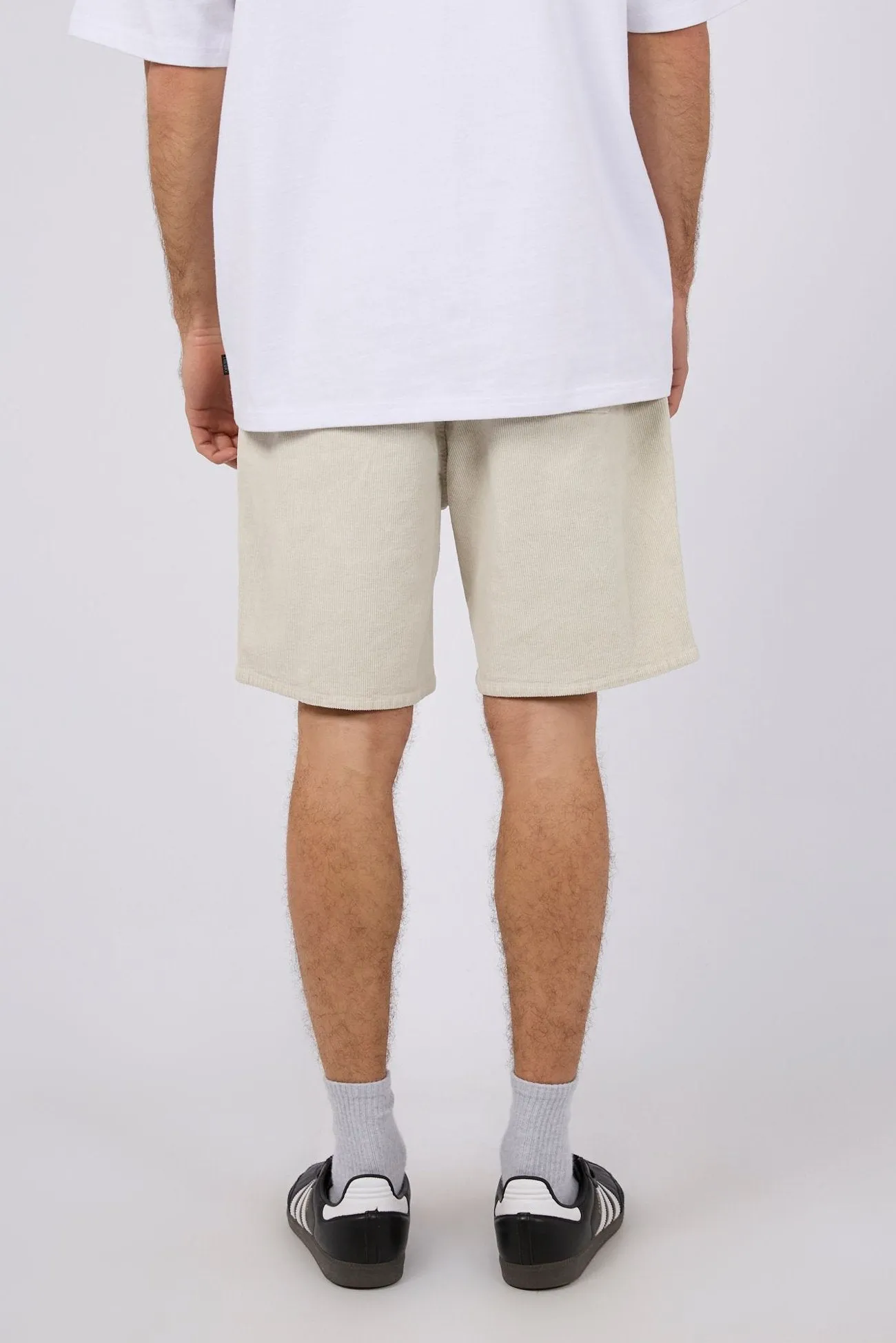 linen option Roll Resistant Waist Cord Short Chalk