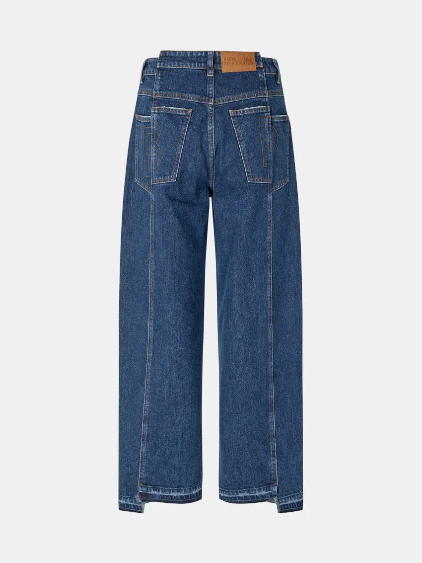 Flexible Fabric Nanya Jeans Dark Blue Denim