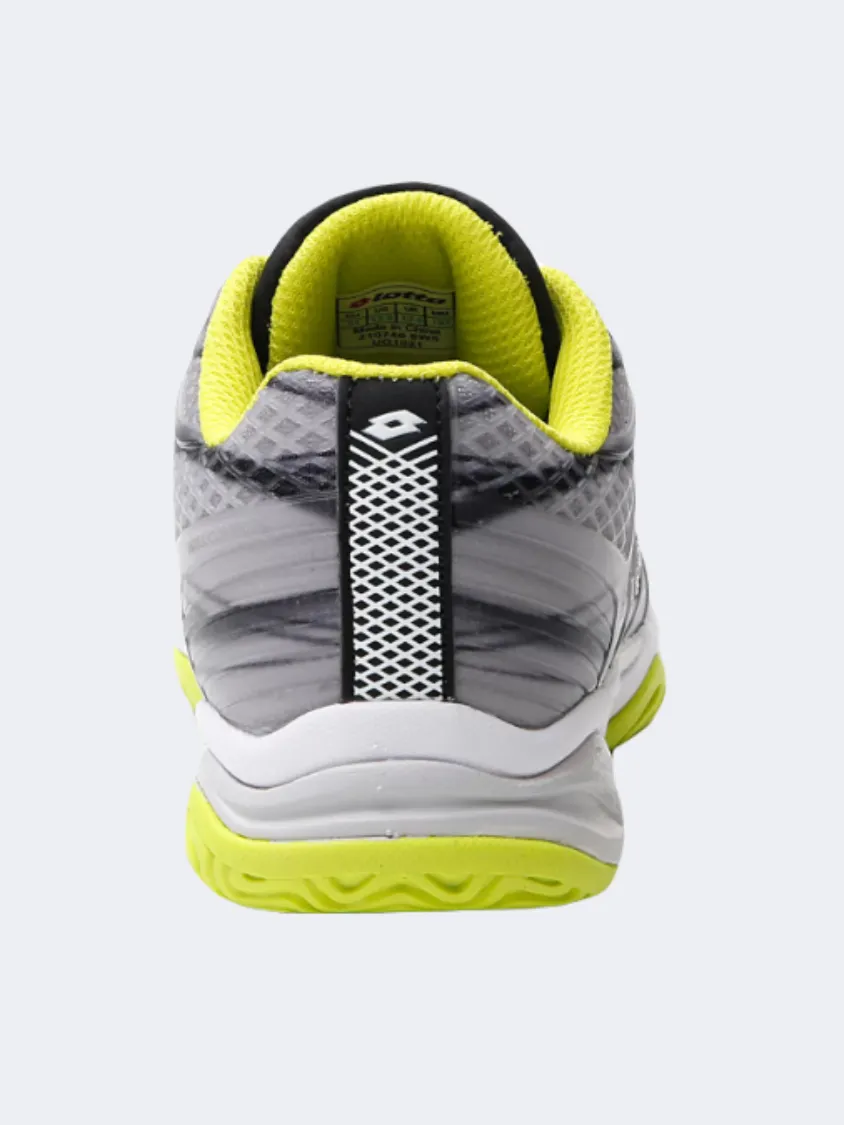 Shock Resistant Lotto Mirage 300 Gs Boys Tennis Shoes Black/White/Yellow