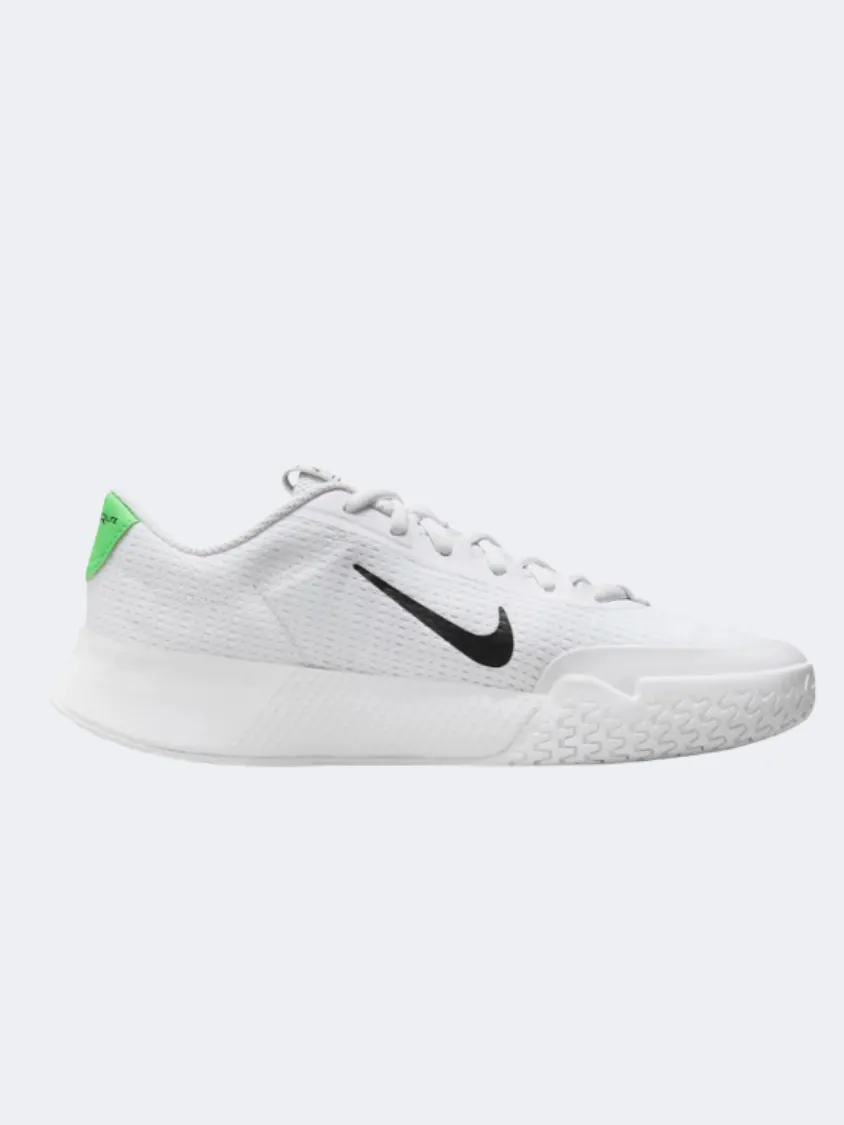 Nike Court Vapor Lite 2 Women Tennis Shoes White/Green/Black Action Fast