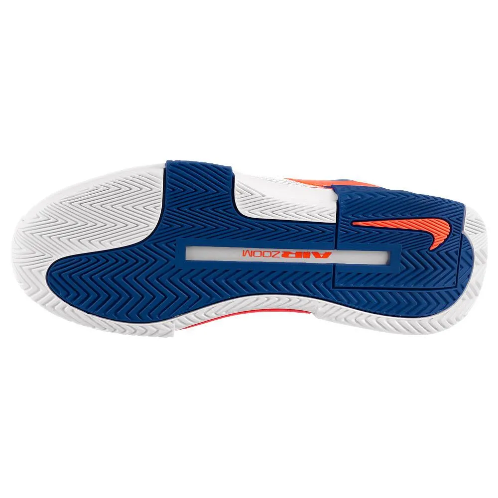Arch Support Design Lightweight Frame Nike Men's Air Zoom GP Challenge 1 - White/Royal Pulse