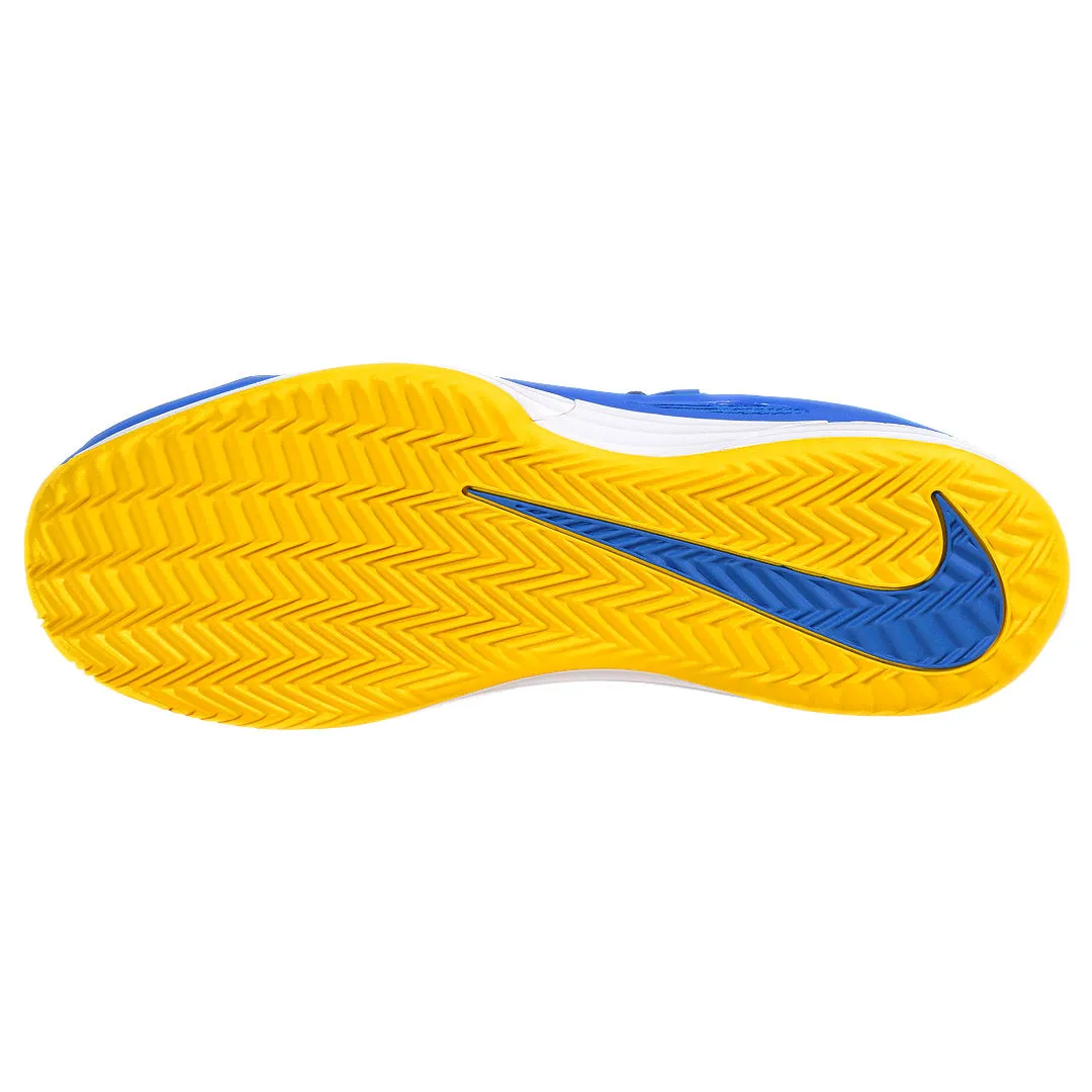 Heel Lock Technology Shock Diffusing Midsole Nike Men's Air Zoom Vapor 12 - Clay - Racer Blue/Lightening