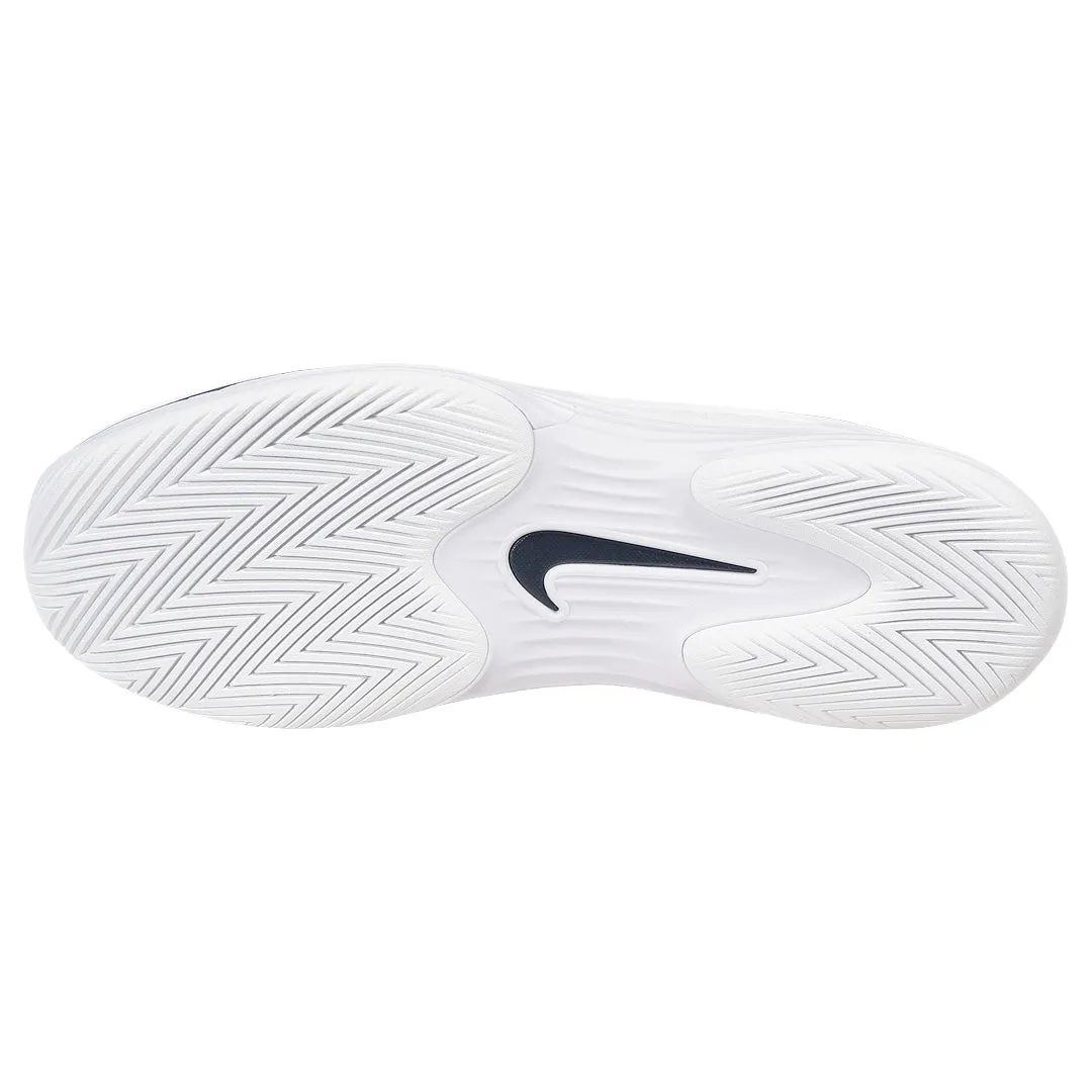 Stretchable Tongue Nike Men's Air Zoom Vapor 12 - White/Midnight Navy
