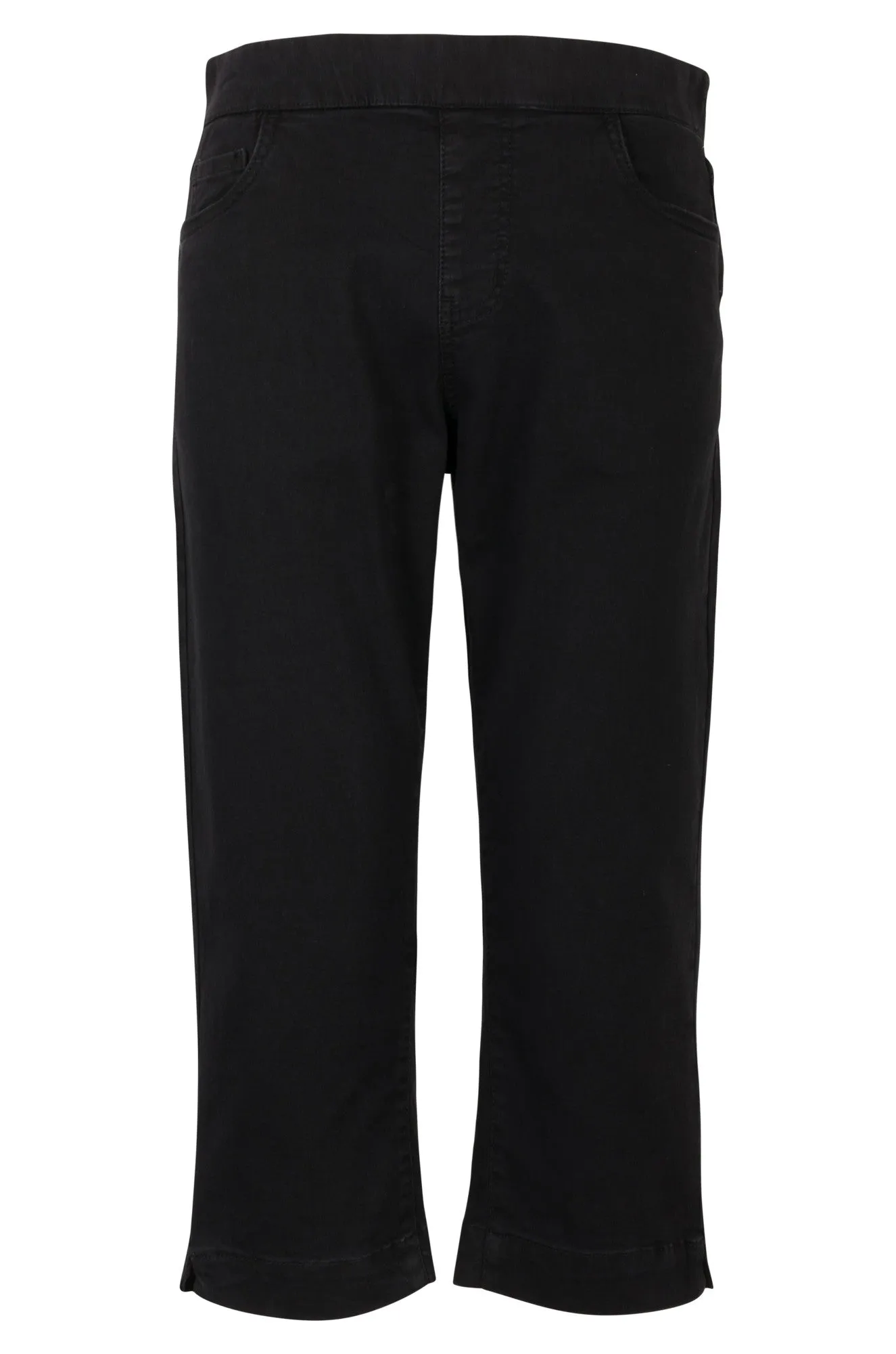 Pull on Mid Calf Jeans | Black | 6506A1 Chill Vibes Evening Stroll Comfy