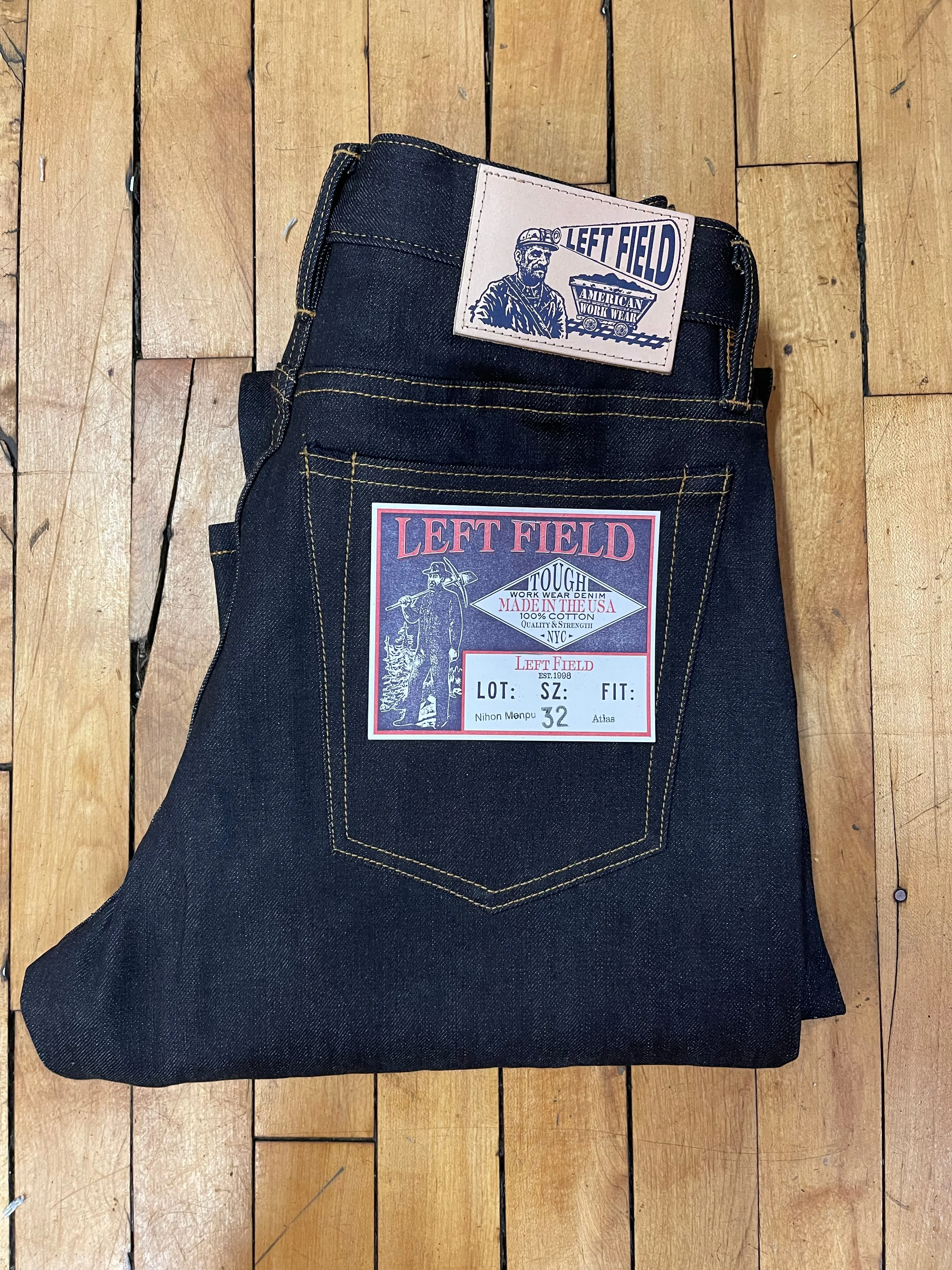 Atlas 13 oz  Indigo stretch Nihon Menpu Japanese denim *Review Specs* Edgy Design