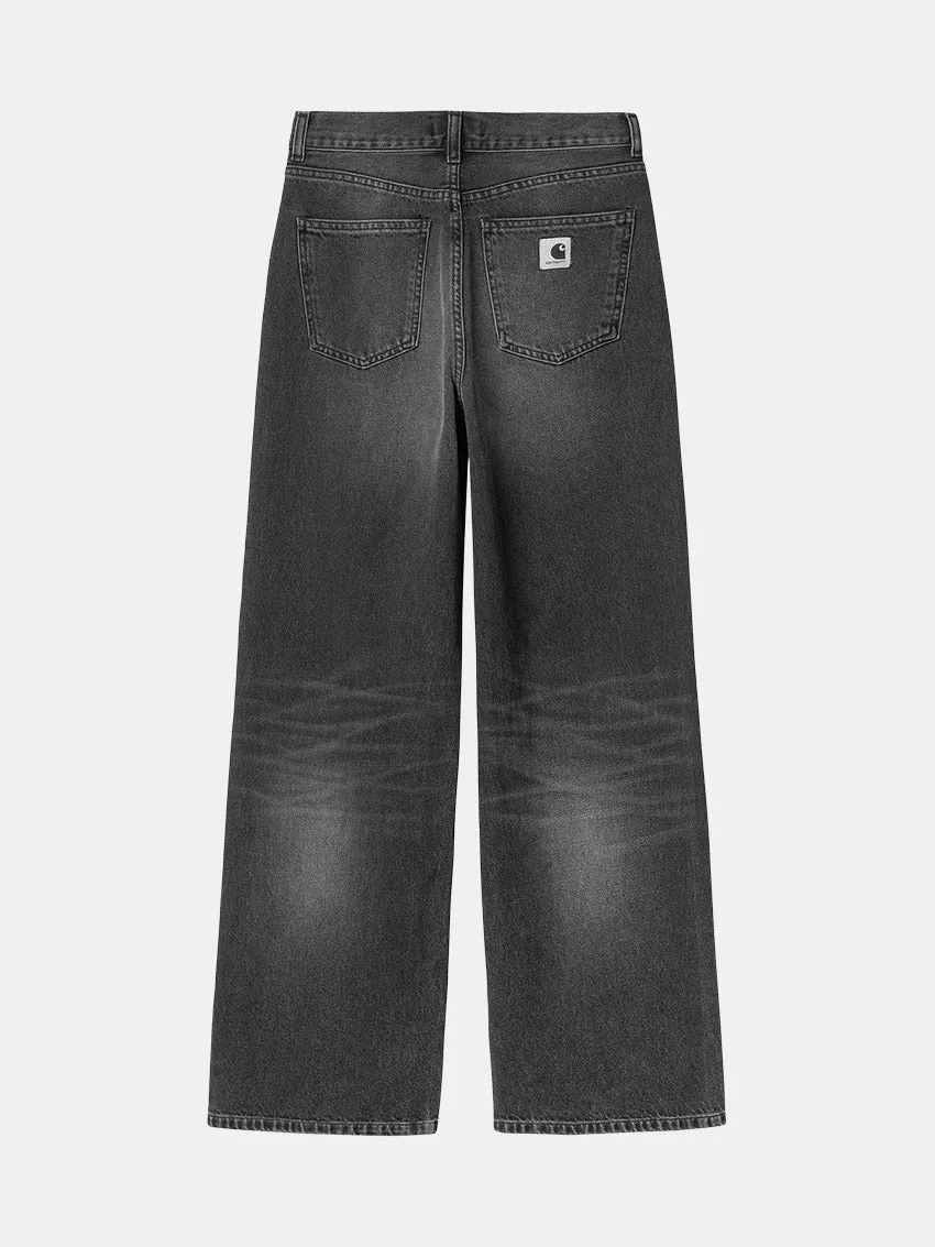 Zip Fly Closure Chic Style W Jane Jeans Black Dark Used