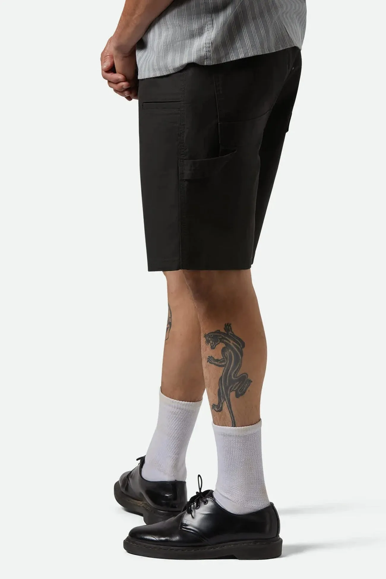 Clean Fit Workout Ready Design Builders Carpenter Baggy Short Washed Black