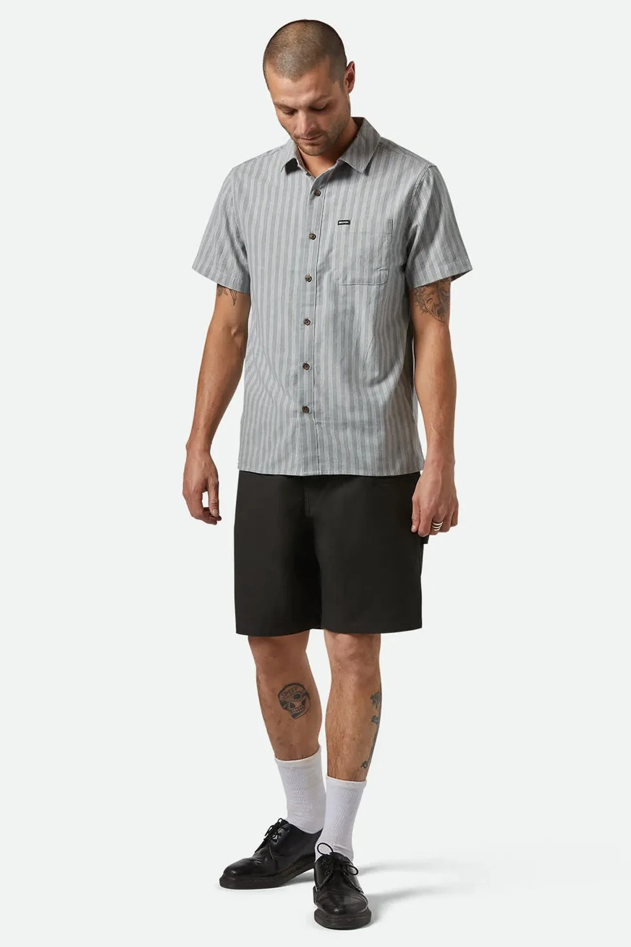 Builders Carpenter Baggy Short Washed Black Tailored Fit