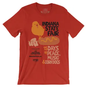 No Shrink Fabric Abrasion Resistant Fabric Peace and Corndogs Tee