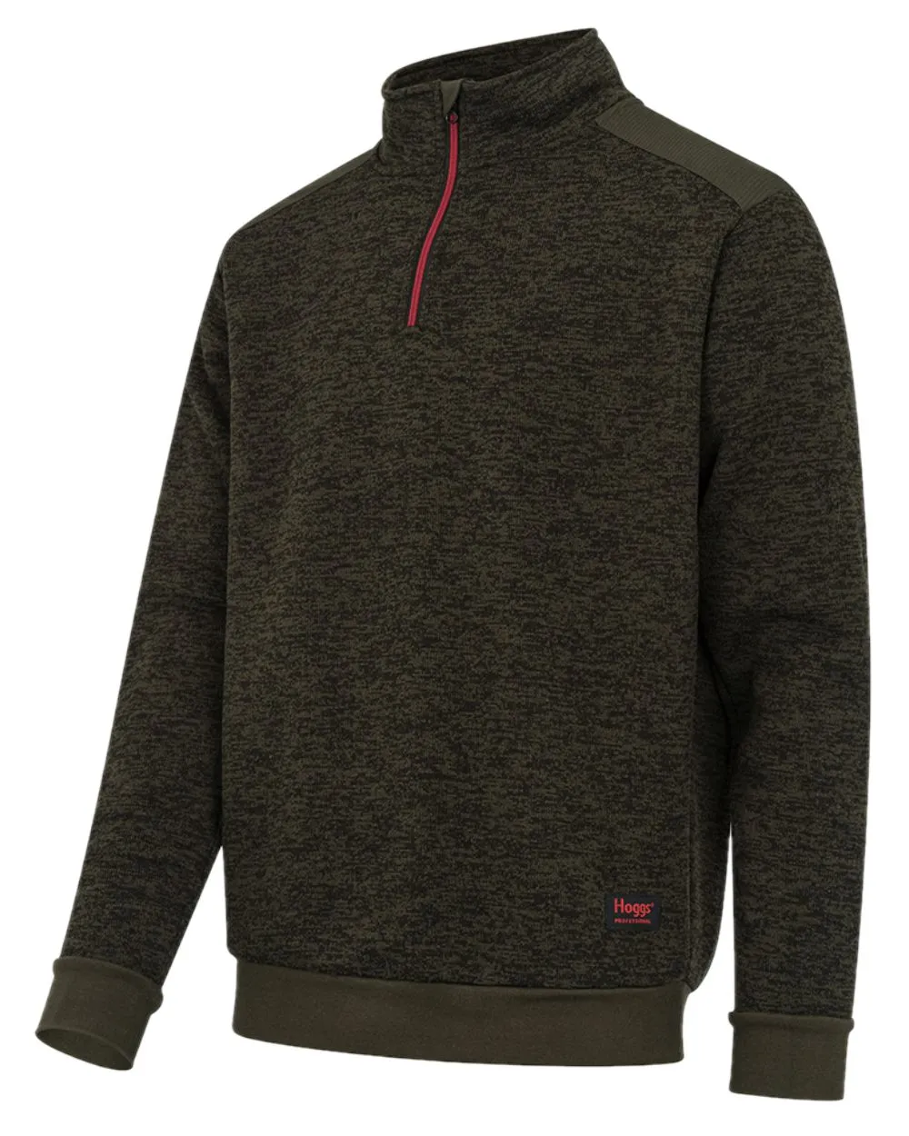 Vision Glow SeamlessConstruction Hoggs of Fife Green King II Quarter Zip Knit Fleece