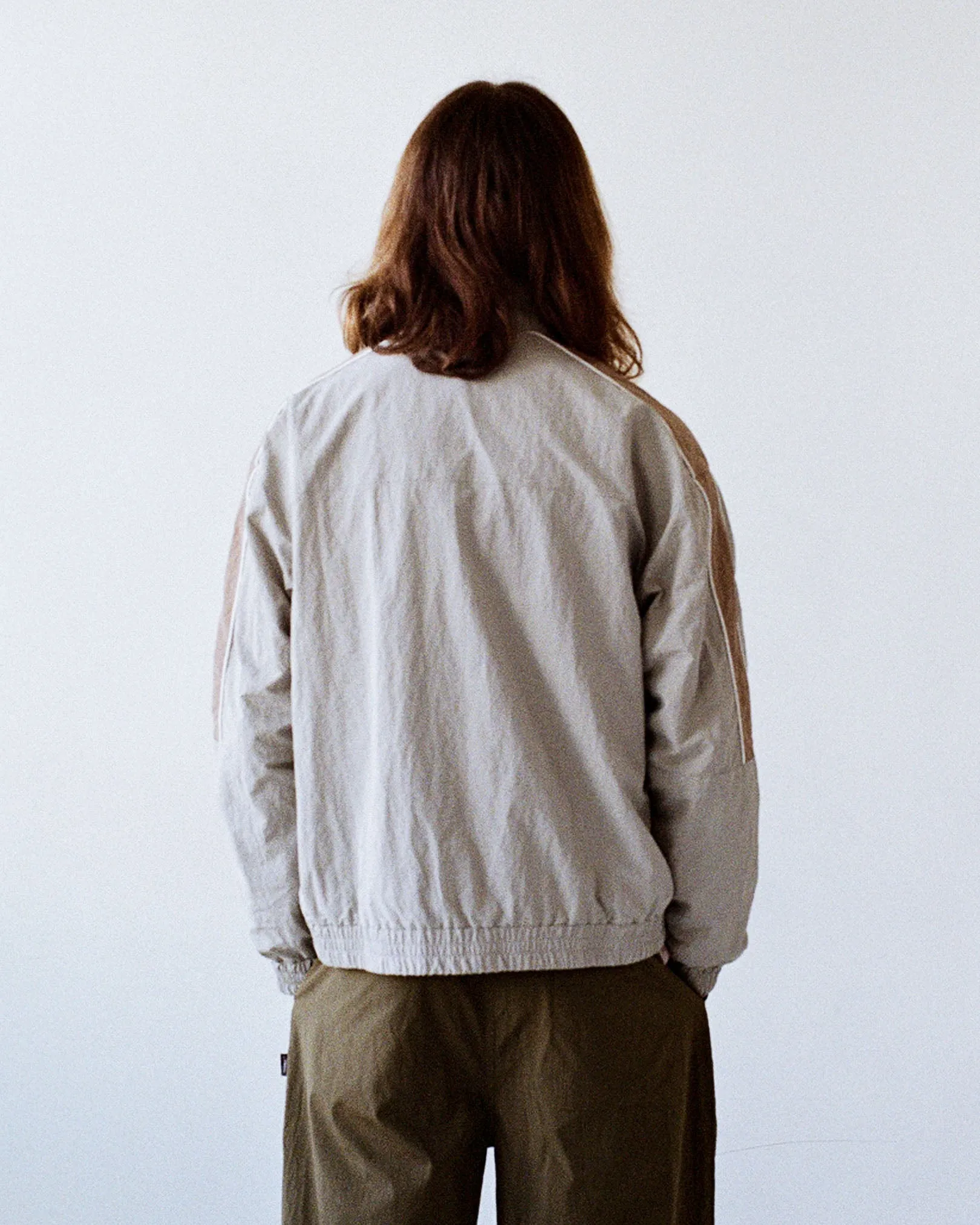 Nylon Track Jacket Ergonomic Mobility Cut