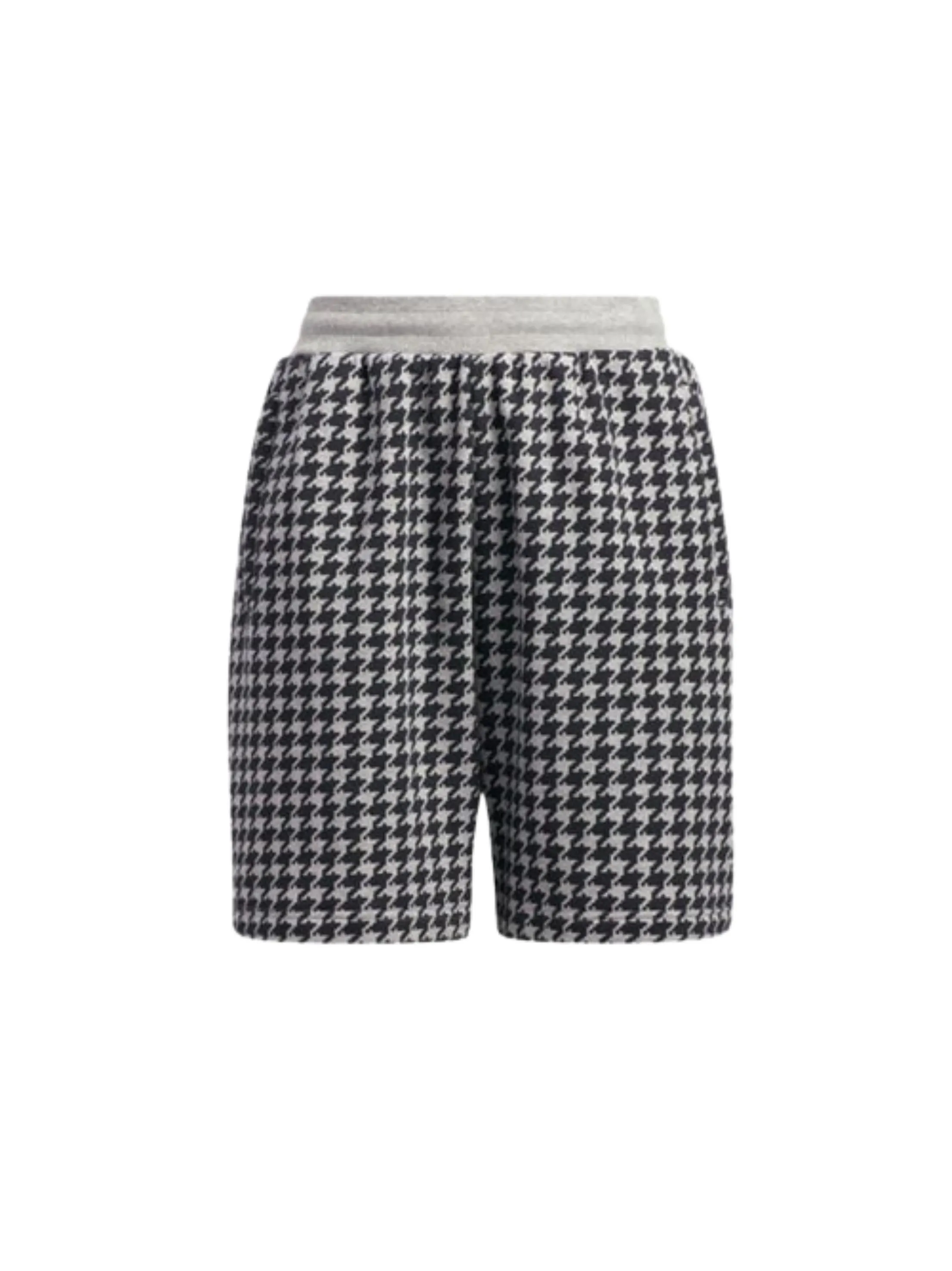 Sleek Cut Comfortable Design Men's Plaid Short,Grey/Black